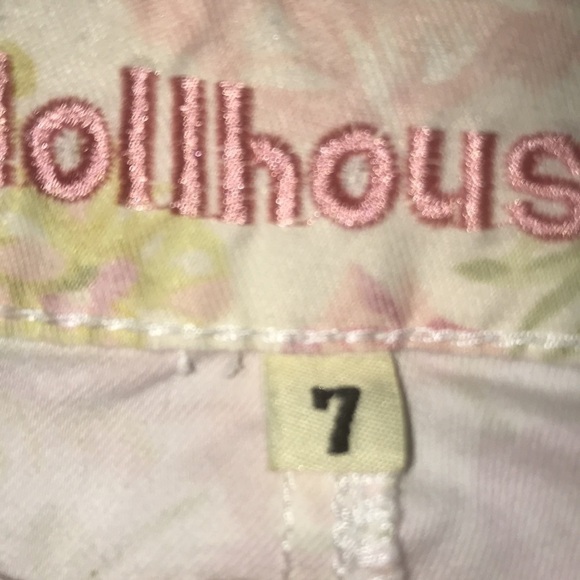 DOLLHOUSE crazy sexy cool Twiggy floral print straight leg size 7 - Picture 4 of 11